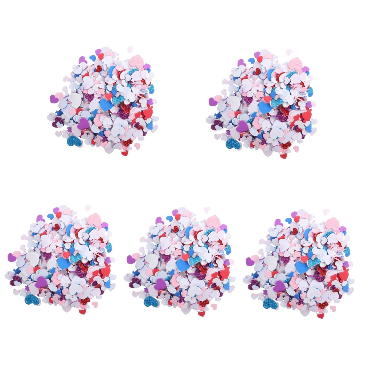 5-Pack Valentine’s Day Love Stickers for Envelopes, Romantic Heart Decals for Couples, Wedding and Decoration
