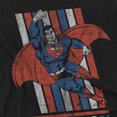 thumbnail image 3 of Superman Retro Stripes Kids T Shirt (3) for Toddler Boys and Girls, Black, 3 of 4