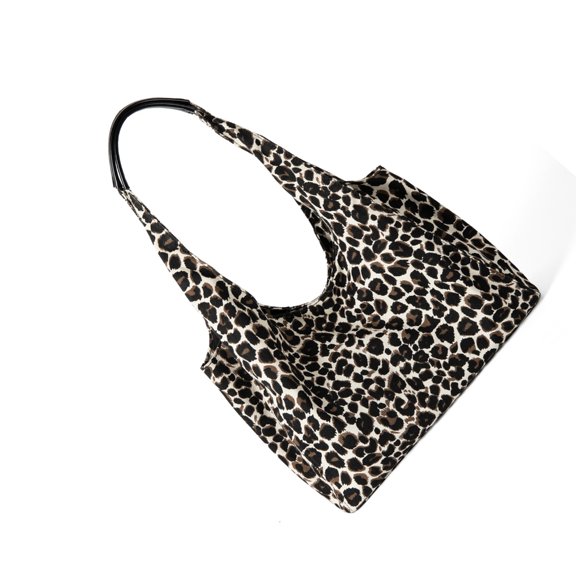 Fashionable Animal Print Underarm Shoulder Bag Large Capacity Work Commuters Bag Lightweight Polyester Daily Use Accessory