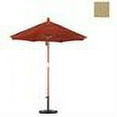 thumbnail image 2 of California Umbrella WOFA758-5468 7.5 ft. Fiberglass Market Umbrella Pulley Open Marenti Wood-Sunbrella-Camel, 2 of 2