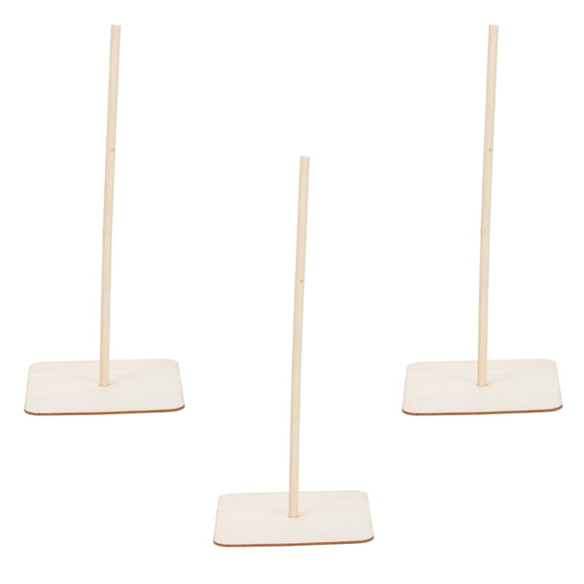 Minkissy 3 Ensembles de Supports Réutilisables Porte-Donuts en Bois pour Usage Domestique