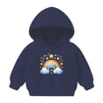 thumbnail image 4 of Girls Tween Sweatshirts 10/12 Heart Print Fleece Lined Hoodies Sweatshirts Long Sleeve Tops with Pocket 1-13T, Black, 2 Years, 4 of 4