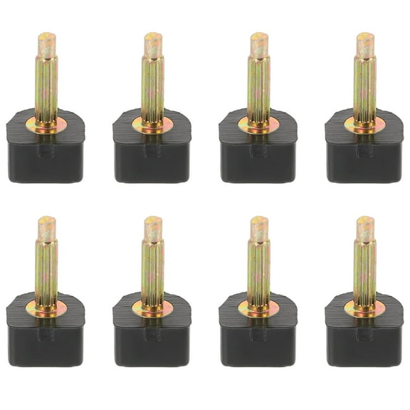 PBPBOX 8Pcs Heel Repair Tips PVC Black Replacement Caps For Women Heels