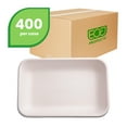 thumbnail image 4 of Eco-Products WorldView Sugarcane Rectangle Take-Out Containers, 24 Oz, White, Pack Of 400 Containers, 4 of 5