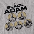 thumbnail image 3 of Black Adam Black Adam Contrast Group Kids T Shirt (Medium) for Youth Toddler Boys and Girls, Athletic Heather, 3 of 5