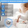 thumbnail image 3 of 5 Pack Sliding Window Locks, Adjustable Security for Vertical & Horizontal Windows, Easy Install, Fits 1/16 inch to 7/8 inch Wide Rail, Enhanced Safety for Home & Office (Silver), 3 of 7