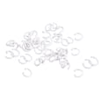 thumbnail image 1 of Unique Bargains Open Jump Rings, 8mm Colorful O-ring Connectors for DIY Crafts Jewelry Making, Carbon Steel, White, 100Pack, 1 of 5