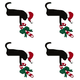 thumbnail image 1 of Puerta Navidad Marco para Adorno Fiesta (gato), 1 of 3