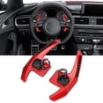 thumbnail image 3 of Steering Wheel Shift Paddle, 11 LED Light Color Adjustable 165mm Extended Paddle Shifter 500RPM To 9000RPM Adjustable 1 Pair with OBD2 Control Box for Vehicle Black,Red, 3 of 7
