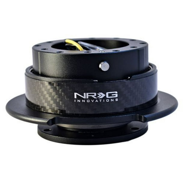 NRG Steering Wheel Quick Release Kit Gen 2.5 Black Body with Black