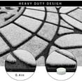 thumbnail image 4 of Half Round Door Mat for Outside Entry Rug Decorative Welcome Mat for Front Outdoor Entrance Sassafras Doormat 2 x 3 Rug Nonslip Indoor Rubber Dirt Trapper Mat (Grey Light Navy), 4 of 14