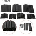 thumbnail image 1 of 127 Pcs Tubes Thermorétractables Câble RC Ratio de Fil Rétractable 2: 1 Noir, 1 of 5