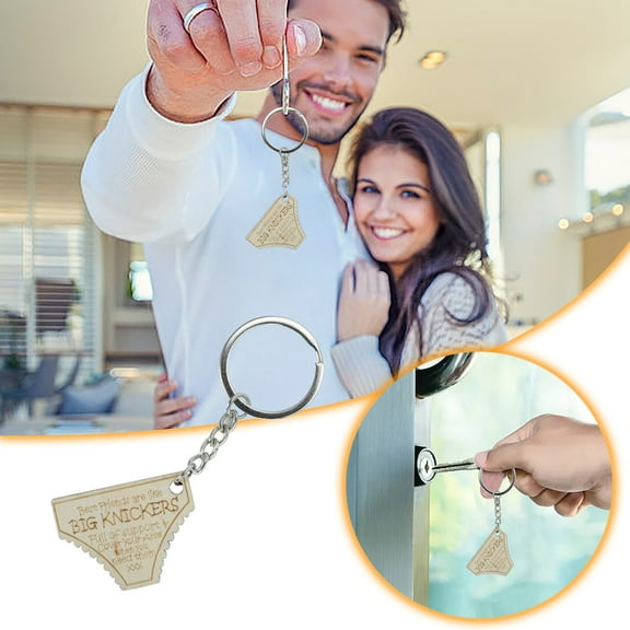 Funny Friend Keychain Stainless Steel Pendant Gift for Women Men Humorous Friendship Gift