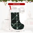 thumbnail image 2 of Flannel Christmas Stocking 17.7×11×7in Soft And Light Touch Good Socks Splicing Design Can Be Used For Hanging Green Buffalo Plaid Check Tartan Scotland_2, 2 of 8