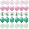 30PCS Cactus Party Balloons for Hawaiian Luau Tropical Party Balloons Birthday Decorations