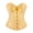 A1-Gold, variant on Women's Retro Tight Corset Lace Up Overbust Corset Lace Waist Push Up Bodysuit Shapewear Corset Lace Tied Renaissance Overbust Elegant Overbust Tops Lace-up Back Corset Top A1-white S
