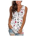 thumbnail image 2 of Vivianyo HD Women's Sleeveless Tank Top Womens Tank Tops V-Neck Basic Casual Flowy Summer Sleeveless T-Shirt, 2 of 5