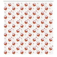 thumbnail image 3 of Ferris Wheel Shower Curtain, Pattern with Colorful Ferris Wheel Cars and Abstract Stars on White Background, Fabric Bathroom Set with Hooks, 69W X 84L Inches Extra Long, Multicolor, by Ambesonne, 3 of 3