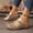 Gold, variant on Women Wedge Sandals Dressy,Summer Beach Sandals Low Open Toe Slides Platform Comfortable Casual Slip on Walking Sandals(Black, 8)
