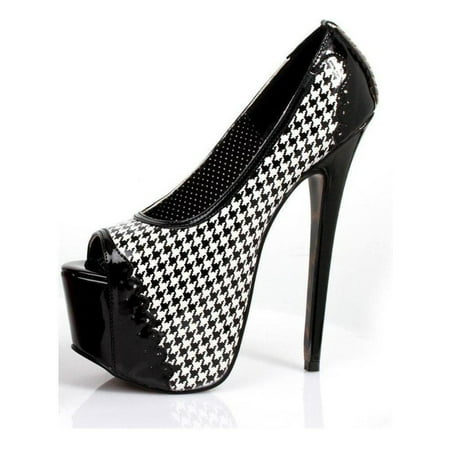 3' Platform Black Pump - Ellie Shoes E-BP658-Brandy 6