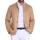 thumbnail image 1 of CHAQUETA DE TRAJE CASUAL PARA HOMBRE INSPIRE CHIC, CON CUELLO ALTO, DE UN SOLO BOTÓN, EN SUEDE, TAMAÑO L, COLOR CAQUI, 1 of 6