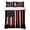 Black, Red, White, variant on Quilts Queen Size Bedding Set, American Flag Lightweight Quilted Comforter, Independence Day USA Star Vintage Red Blue Soft Reversible Bedspread Coverlet with Pillow Covers for All Season, 90" x 96"