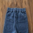 thumbnail image 5 of ZyeKqe Toddler Baby Clothes Little Girls Flare Jeans Ripped Wide Leg Ruffle Hem Denim Pants High Waisted Bell Bottom Cute Trousers, 5 of 9