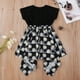 thumbnail image 4 of Vestido Para Niñas Ropa Para Niñas Bebés Trajes Para Niños Pequeños Estampado De Letras Moda Casual Pequeña Margarita Vestido Para Niños Negro Odeerbi LM103-3419, 4 of 9