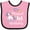 Pink and Black, variant on Inktastic Magical 1st Birthday Rainbow Unicorn with Star Boys or Girls Baby Bib