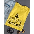thumbnail image 3 of A Wee Bit Wicked T-Shirt Women -Image by Shutterstock, Female 3X-Large, 3 of 4