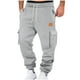 thumbnail image 1 of Penkiiy Men Fashion Joggers Pantalones deportivos-Pantalones Pantalones de sudadera Pantalones largos para hombres 2XL Gris claro, 1 of 8