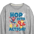 thumbnail image 3 of Marvel The Avengers - Easter Hop Into Action - Toddler And Youth Long Sleeve Graphic T-Shirt, 3 of 5