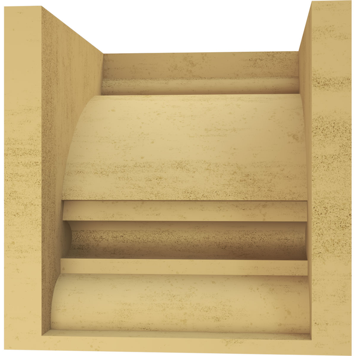 9"W x 9"D x 9"H Wide Diane Rough Cedar Woodgrain TimberThane Corbel, Primed Tan