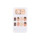 thumbnail image 5 of Con piezas rayadas, incluyendo un set de diseño de uñas acrílicas pegadas, es un pegamento para uñas y un molde de presión para mujeres y niñas, 24 pegamentos, 5 of 8