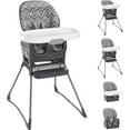 thumbnail image 1 of Fisher-Price Deluxe High Chair Adjustable Infant to Toddler Portable Booster Seat, Gray Tribal, 1 of 6