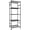 Black, variant on Storage Shelves - 5-Tier Large Capacity Shelf Organizer with Hooks, Heavy-Duty Garage Shelving with Leveling Feet, Wobble-Free Rack for Bedroom, Balcony, Garage, 18.1"×12.4"×56.8", Black