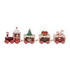 TAKEFUNS Train Painted Wooden Decoration Kid Gift Toys,Xmas Table Top Ornament,Mini Locomotive Embellishments for Festival Present