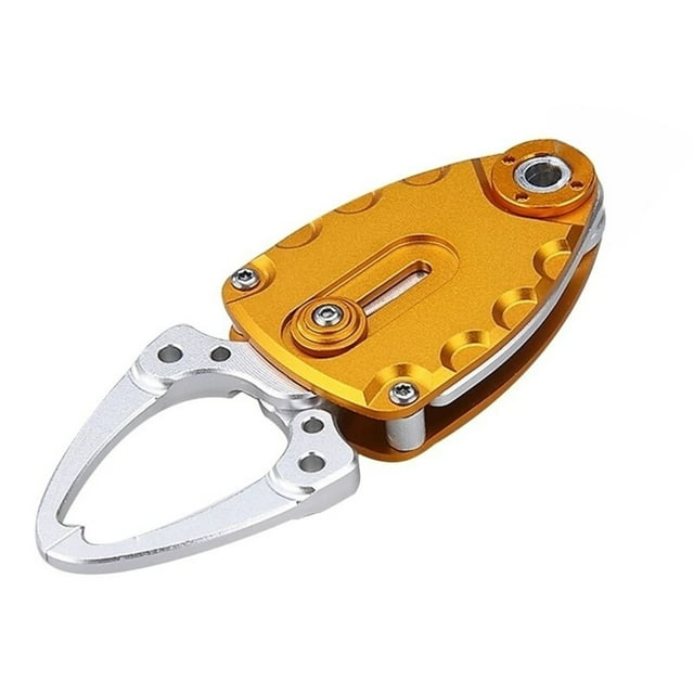 Gold Mini Fishing Grip Tool - Lightweight 41g Aviation Aluminum Fish Gripper, 3kg Load Capacity, 9.5cm Compact Size, Portable Fishing Accessory for Anglers, Suitable for Various Fish Types