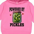 thumbnail image 3 of Inktastic Pickle Lover Funny Powered by Pickles Toddler Hoodie, 3 of 4