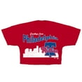 thumbnail image 2 of Women's Fanatics  Red Philadelphia Phillies Skyline Crop T-Shirt, 2 of 3