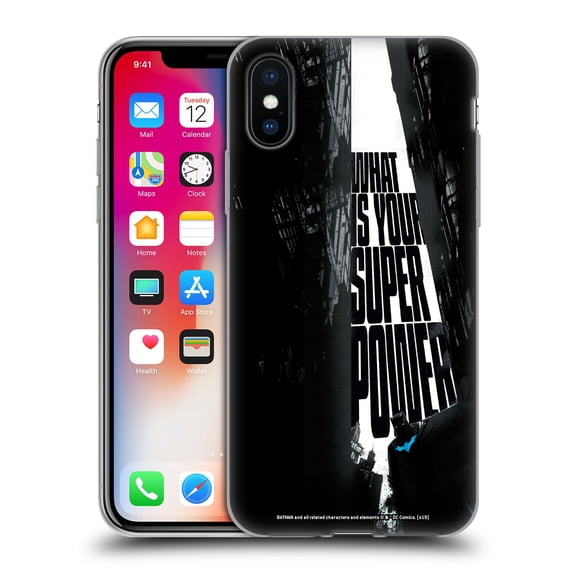 Head Case Designs Officially Licensed Batman DC Comics Duality Super Power Soft Gel Case Compatible with Apple iPhone X / iPhone XS