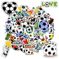 thumbnail image 4 of 35pcs Colorful Football Stickers Soccer Cool Ball Stickers Kids Stickers for Luggage Phone, 4 of 9