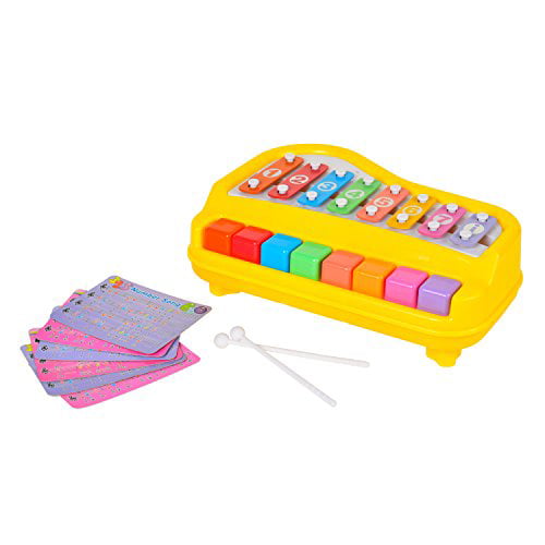 8 Keys Toddler Toy Happy Xylophone Piano attached 6 Pieces of Music Scores by BAOLI