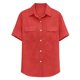thumbnail image 5 of Mujeres de Manga Corta Tops Casual Color Sólido Doble Bolsillo Botón-Arriba Blusa de Cuello Turndown, Blusas de Manga Corta Casual para las Mujeres de Uso Diario, 5 of 7