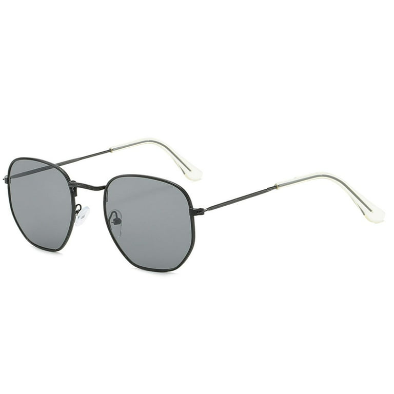 Hexagonal Polarized Sunglasses for Women Men Vintage Oversized Square Metal  Frame Sun Glasses UV400 Eyewear Summer Beach Z3H0 