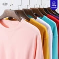 thumbnail image 3 of Men's 380g Oversize Cotton Solid Color Sweatshirt - 14 Colors, 3 of 17