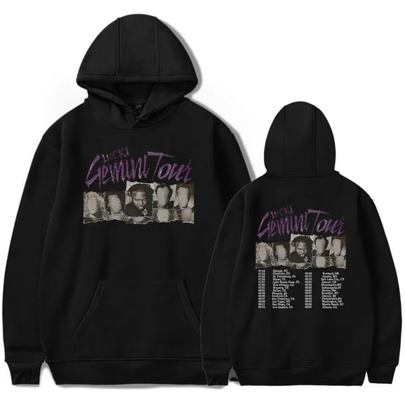 Lucki Gemini Tour 2024 Merch Hoodies Women Men Long Sleeve Casual Sweatshirt Clothes