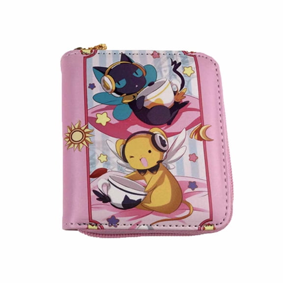 Tarjetas tipo cartera con personajes de anime de Captors Sakura, delgadas y plegables