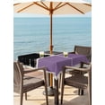 thumbnail image 2 of Outdoor Tablecloth with Umbrella Hole and Zipper, Purple Black Square Table Cloth 54x54 Inch Waterproof Tablecloth, Farmhouse Striped Modern Abstract Art Picnic Table Cover for Patio Camping, 2 of 7