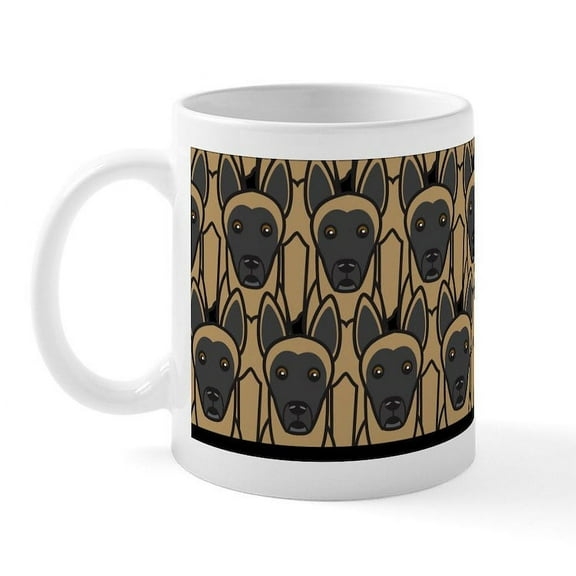 CafePress - Belgian Malinois Mug - 11 oz Ceramic Mug - Novelty Coffee Tea Cup